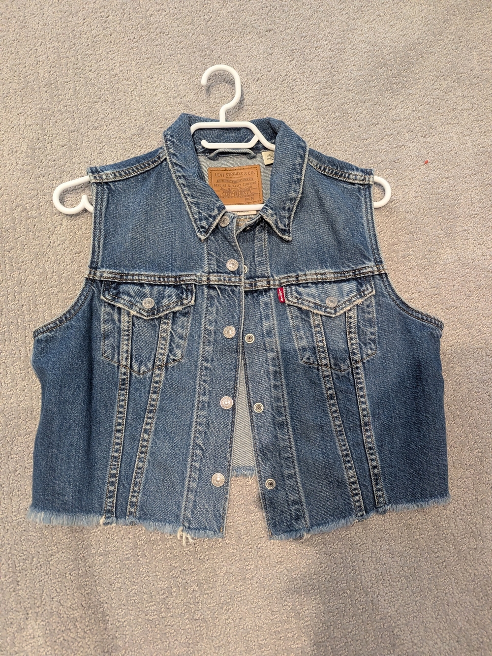 Levi's Medium Blue Denim Sleeveless Jacket